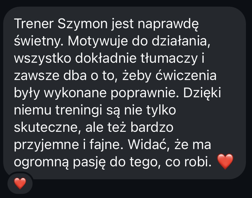 Opinia podopiecznego – wiadomość