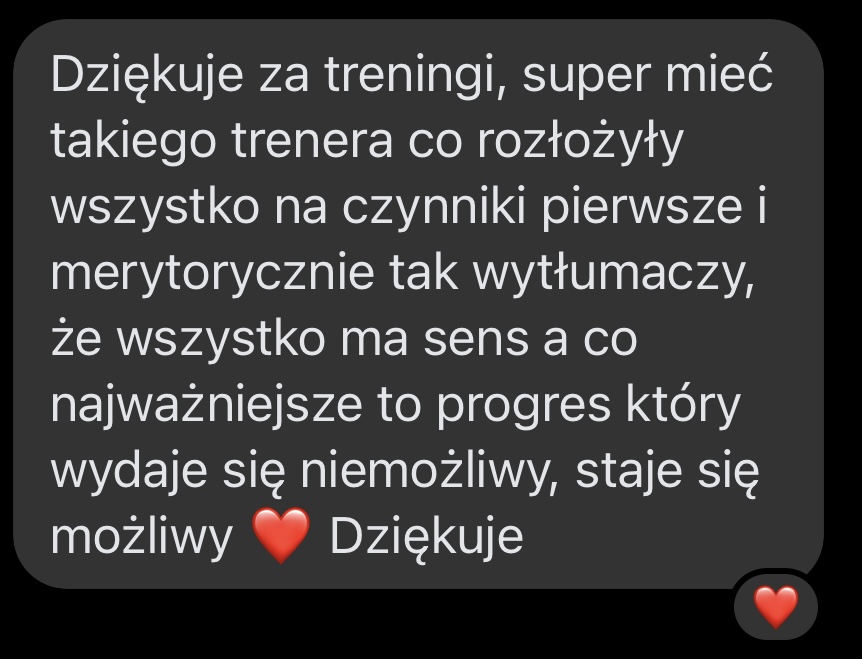 Opinia podopiecznego – wiadomość